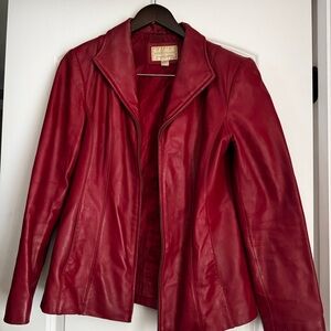 Worthington Bold Red Leather Jacket